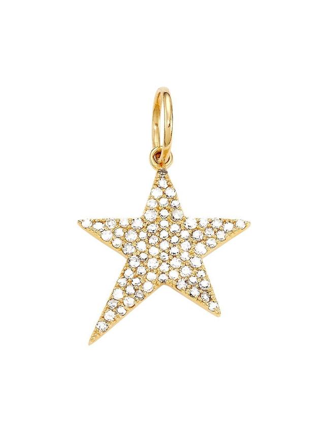 Womens Modern Star 14K Yellow Gold & 0.44 TCW Diamonds Charm Product Image