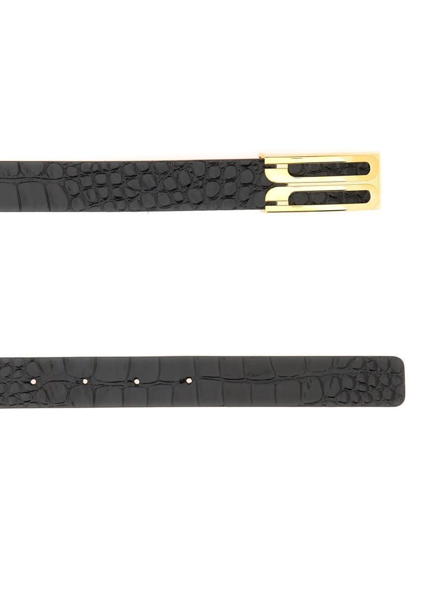 Belt With Logo In Black Product Image