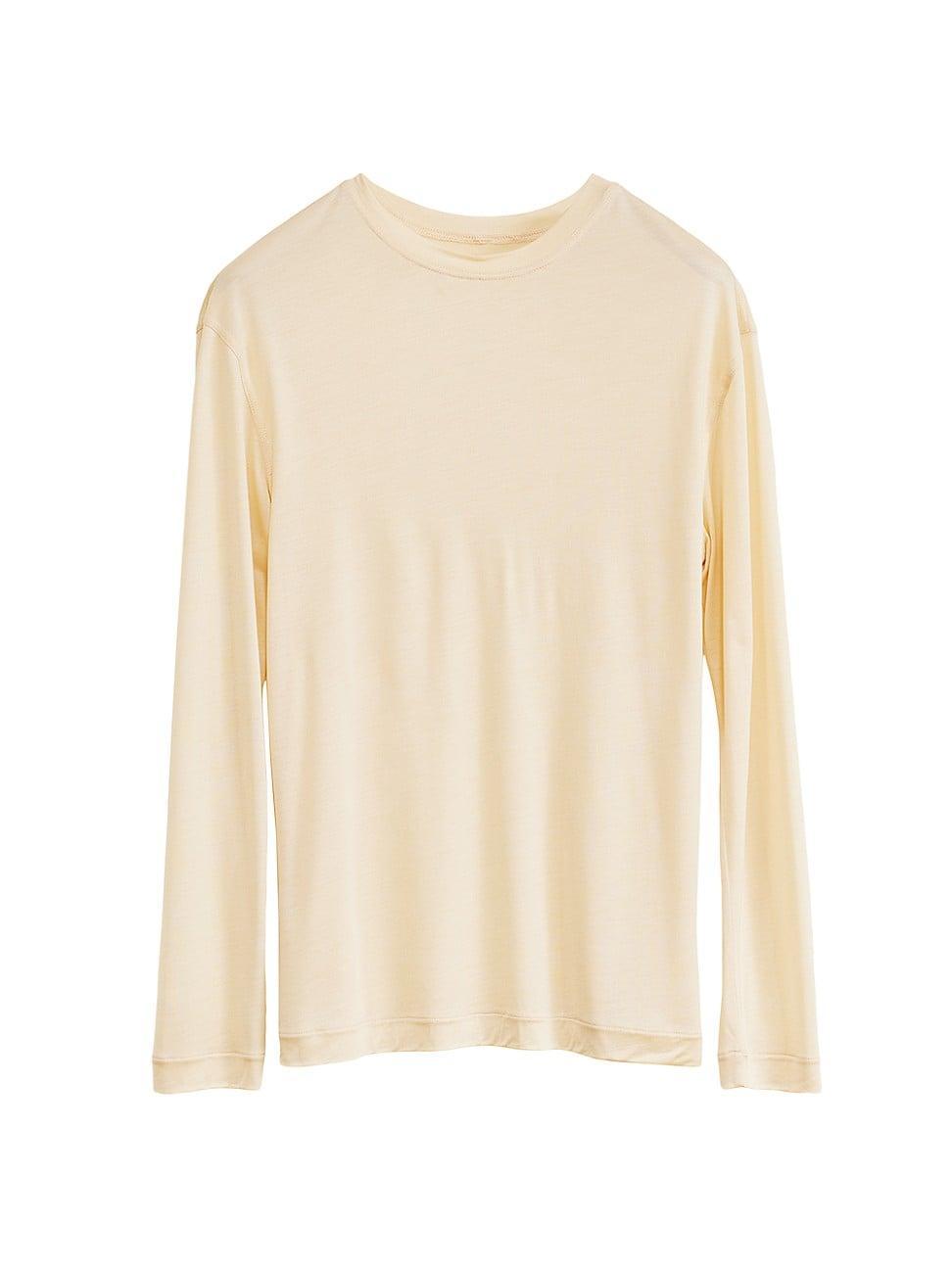 Womens Soft Long-Sleeve Cotton Tee Product Image