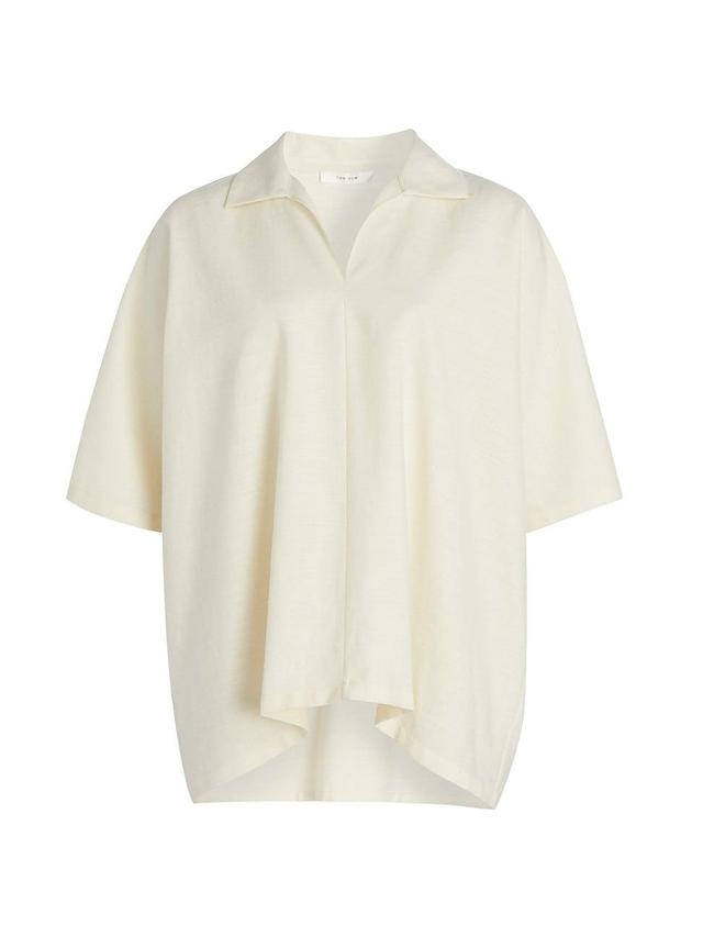 Womens Wen Wool, Silk & Linen-Blend Top Product Image