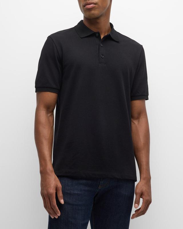 Mens Cotton Polo Shirt Product Image