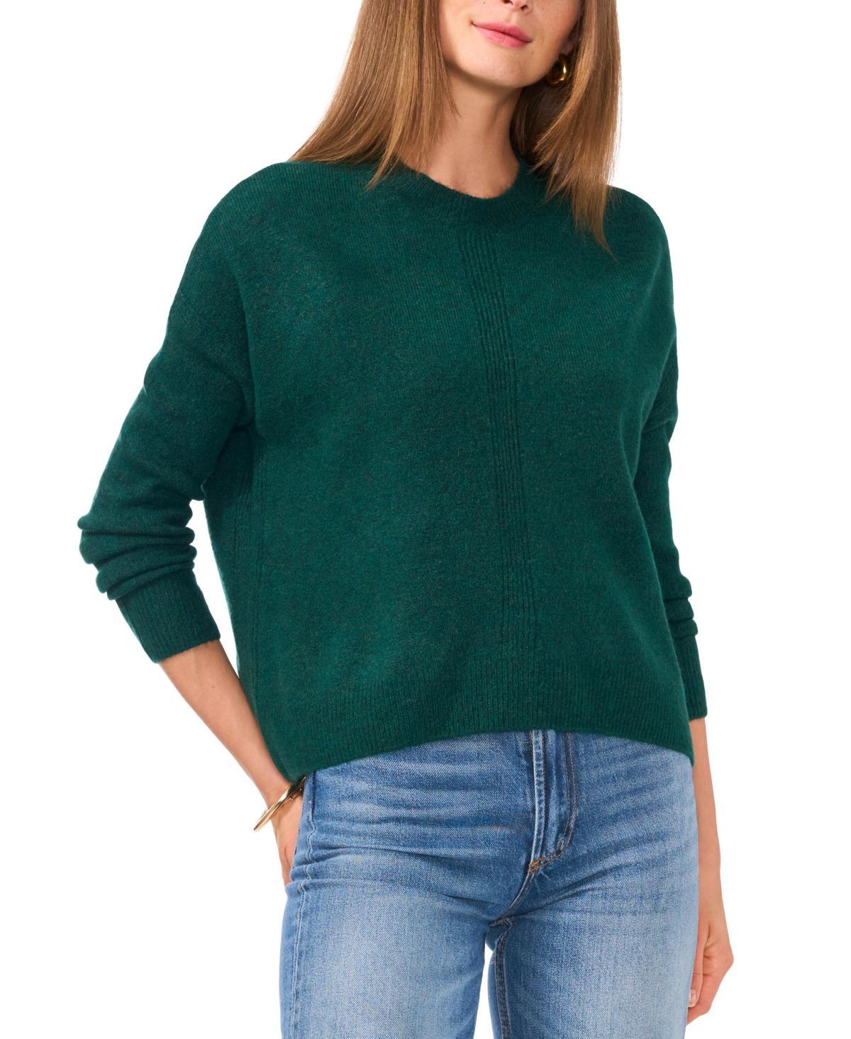 Vince Camuto Womens Ribbed Crewneck Long-Sleeve Sweater Product Image