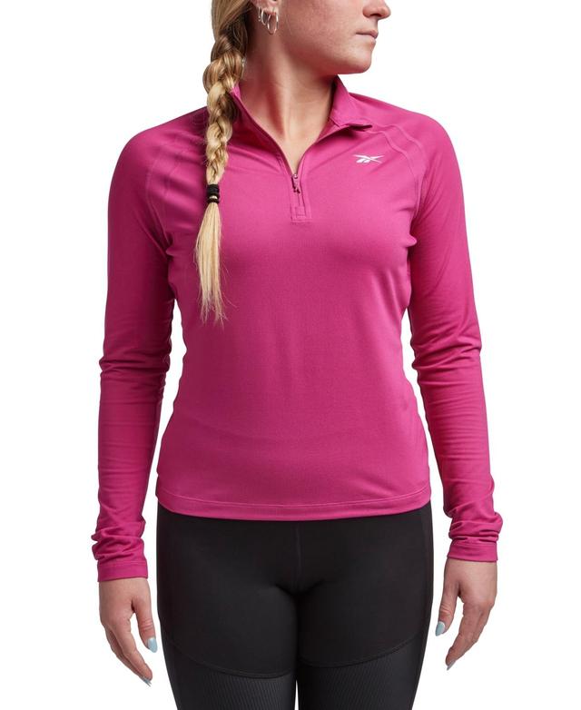 Reebok Womens Identity Performance Quarter Zip Top Product Image