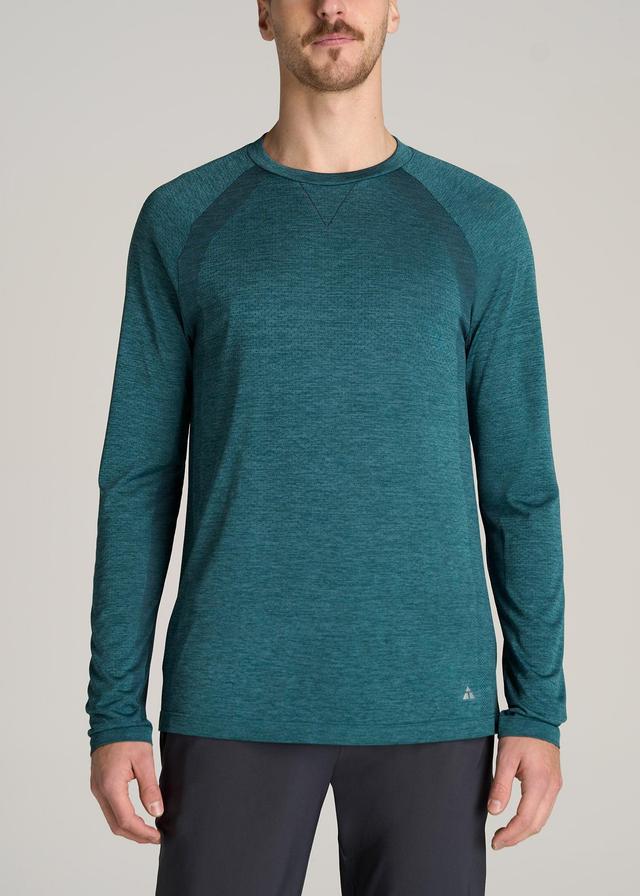 A.T. Performance MODERN-FIT Raglan Shirt for Tall Men in Teal Mix Product Image