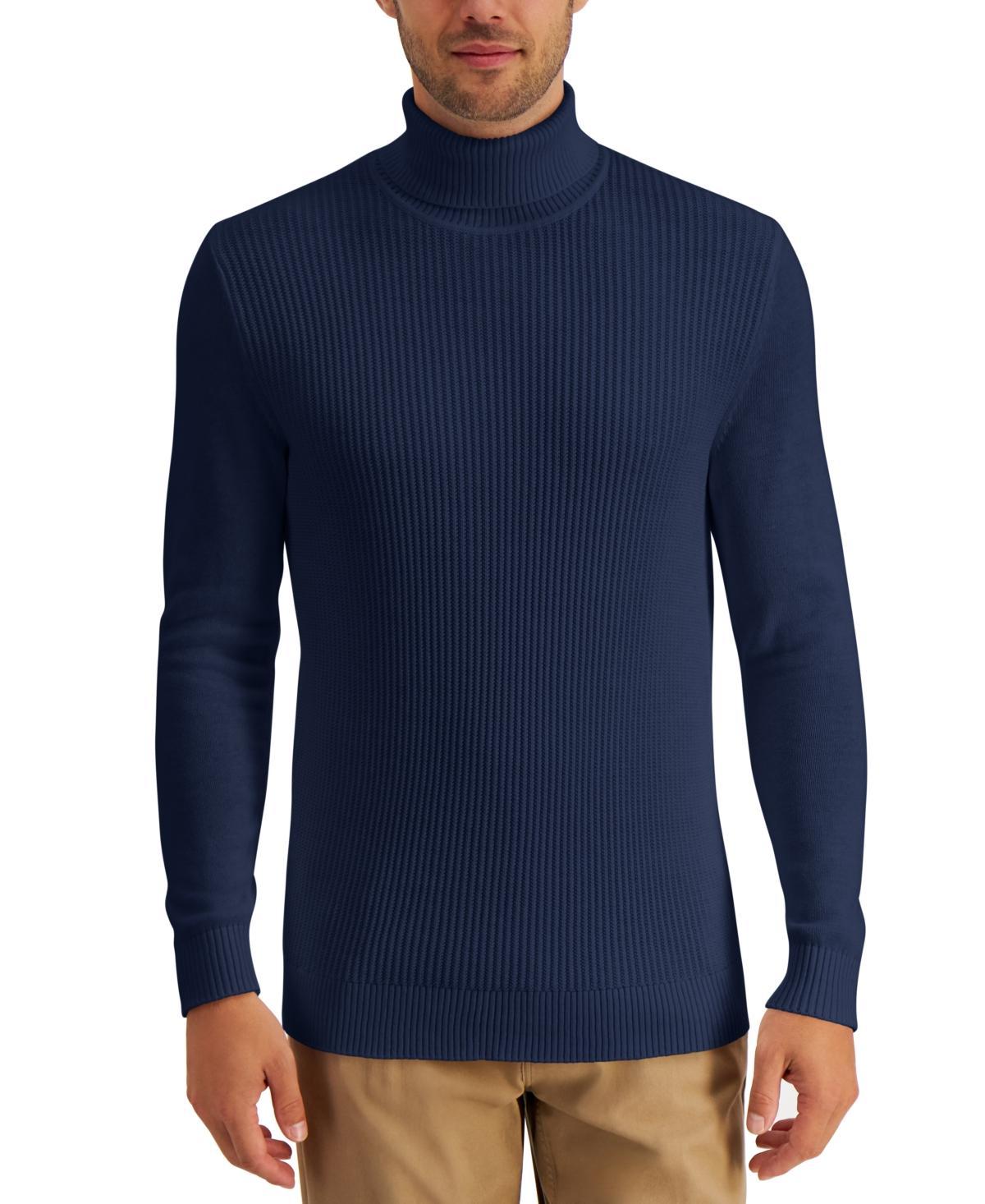 Club Room Mens Textured Cotton Turtleneck Sweater, Created for Macys Product Image