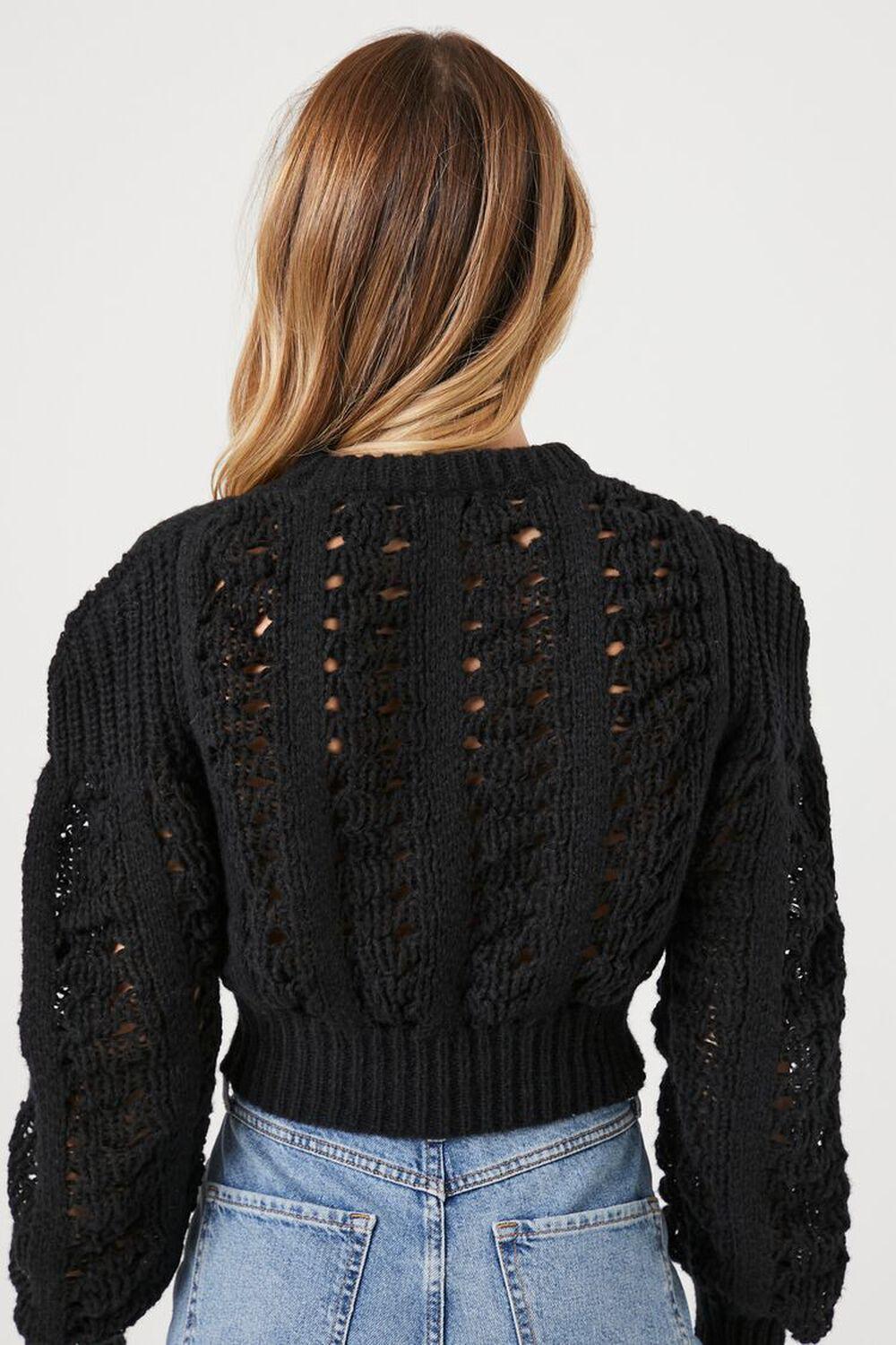 Open-Knit Cropped Sweater | Forever 21 Product Image