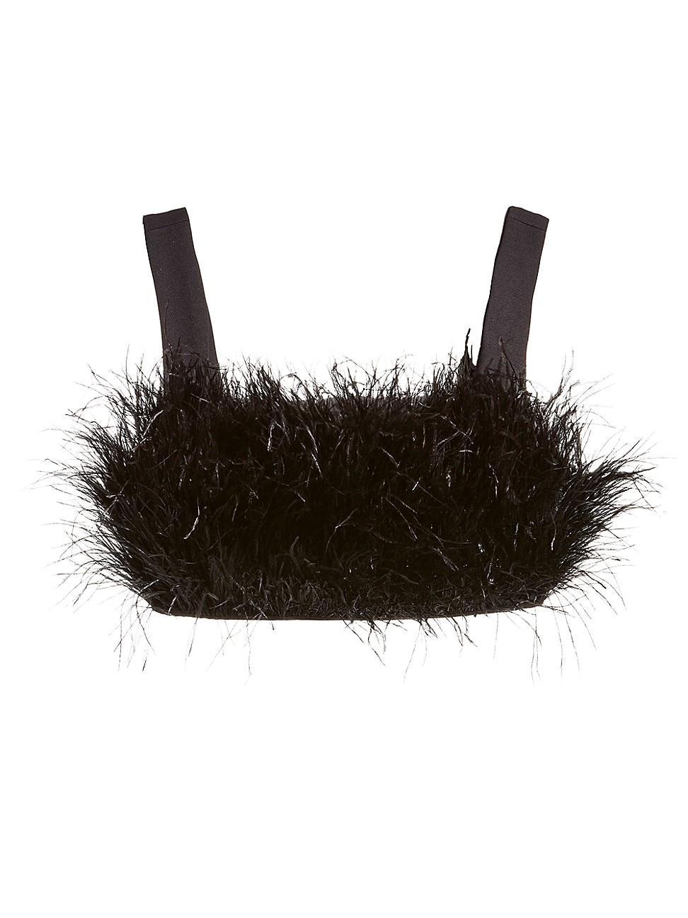 AS by DF Marianna Feather Crop Top Product Image