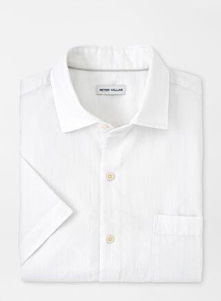 Mens Crown Seaward Seersucker Cotton Sport Shirt Product Image