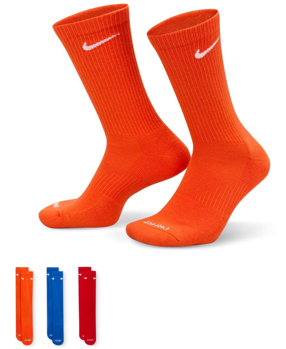 Nike Unisex Everyday Plus Cushioned Training Crew Socks 3 Pairs - Multicolor Product Image