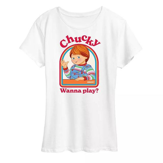 Womens Chucky Wanna Play Graphic Tee Product Image