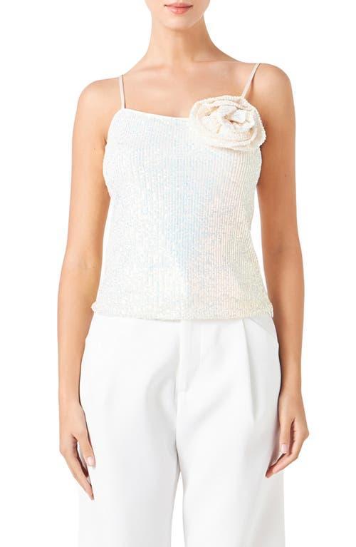 Womens Sequins Corsage Top Product Image