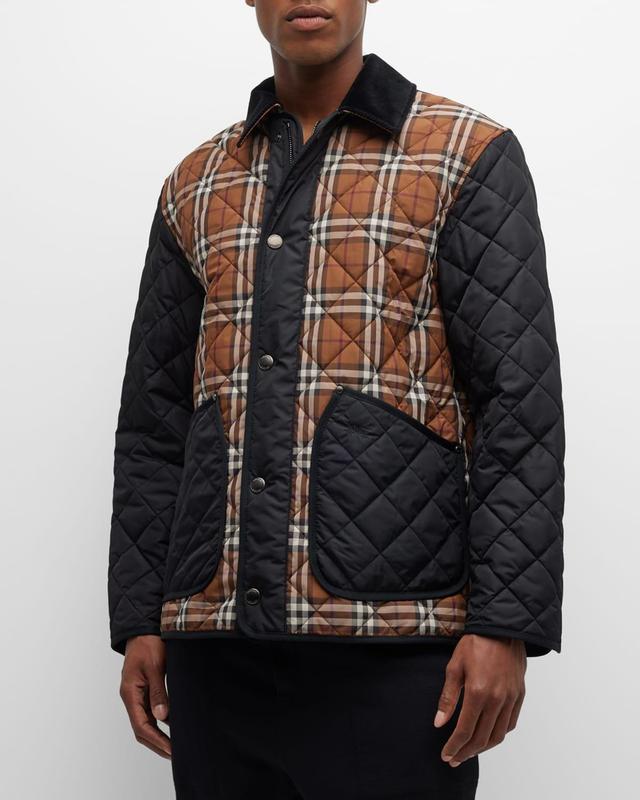 Mens Weavervale Check Quilted Jacket Product Image