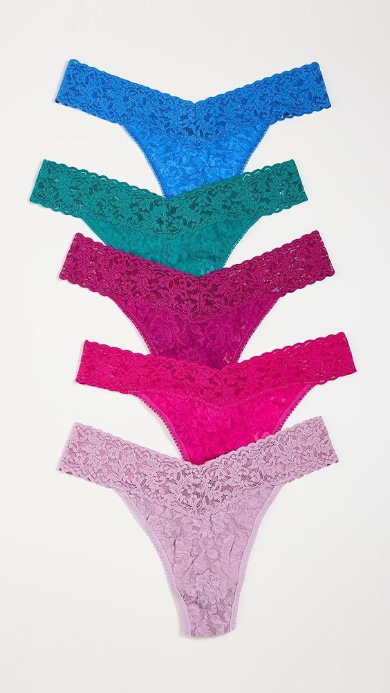 Hanky Panky 5 Original Rise Thongs | Shopbop Product Image