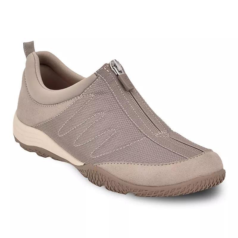 Easy Spirit Bestrong Womens Center Zip Sneakers Brown Product Image