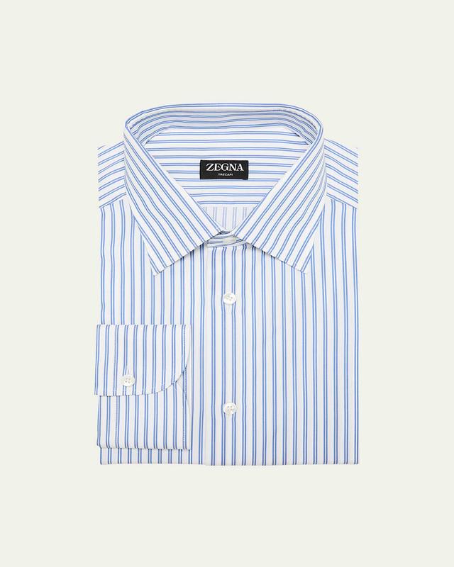 Mens Trecapi Cotton Double-Stripe Dress Shirt Product Image