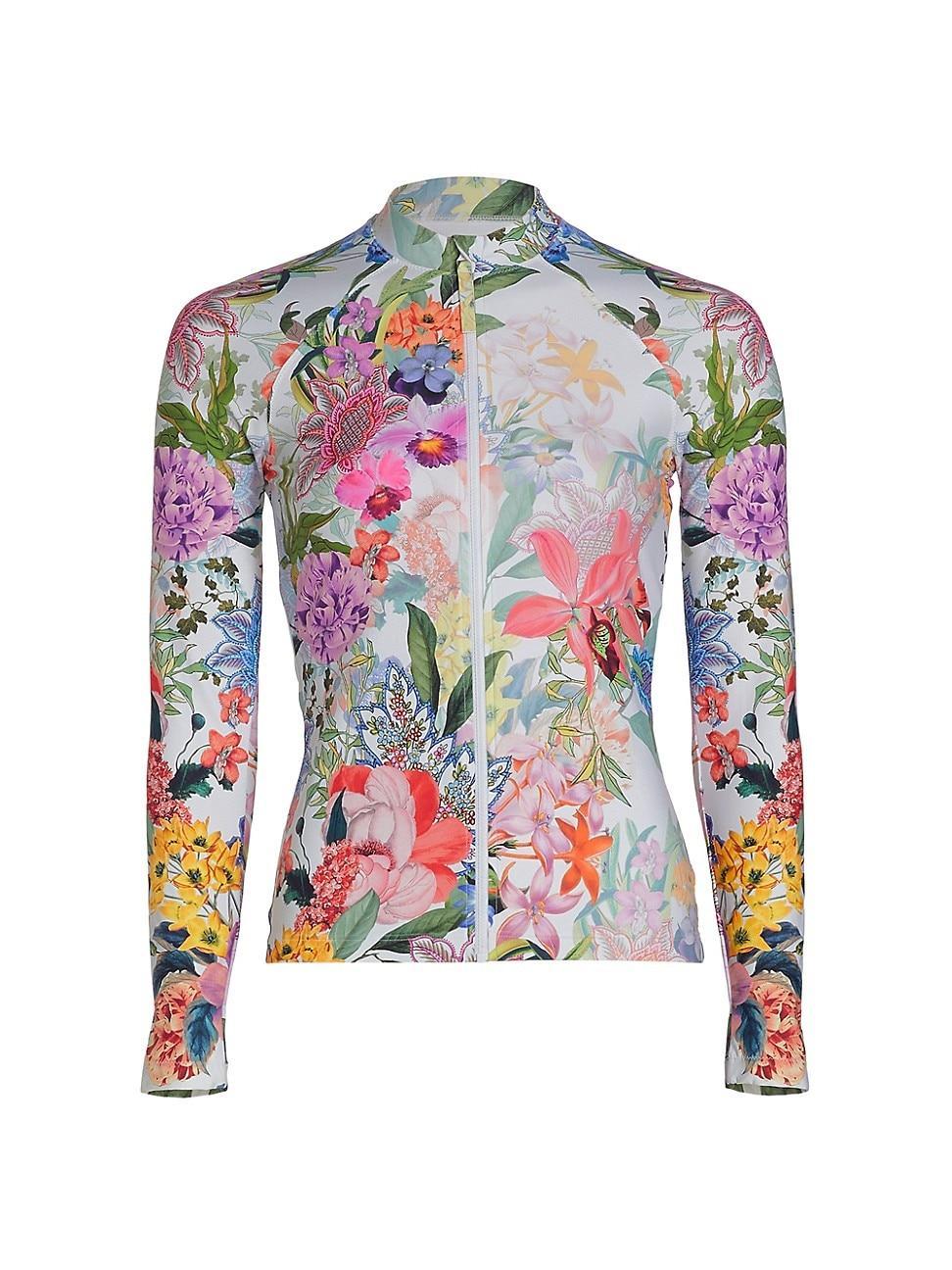 Neon Jungle Long-Sleeve Rashguard Surf Shirt Product Image