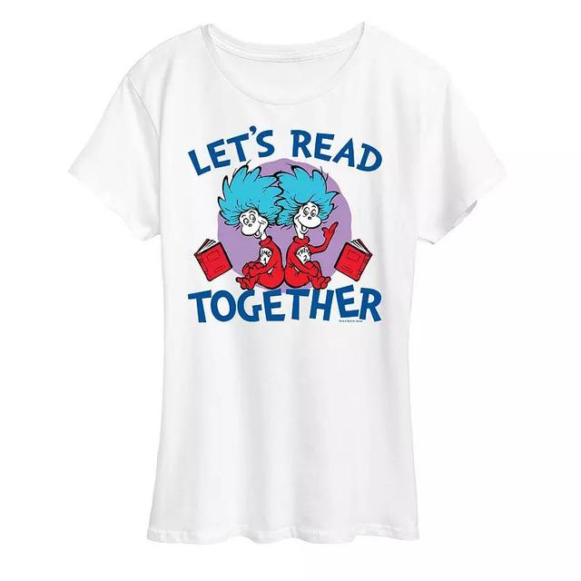 Womens Dr. Seuss Lets Read Together Graphic Tee Product Image