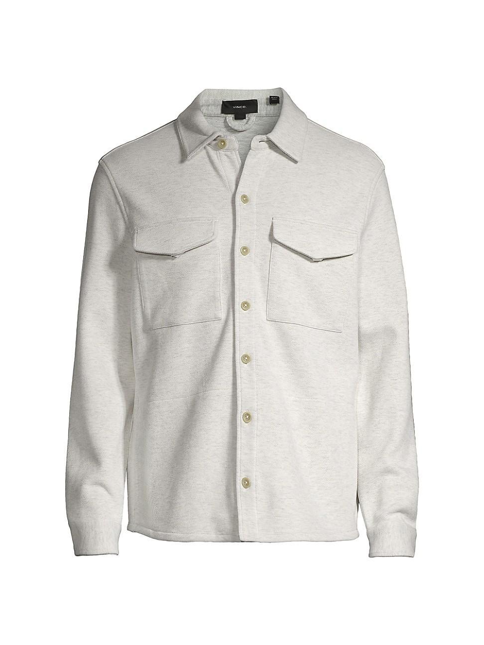 Vince Cotton Blend Shirt Jacket Product Image