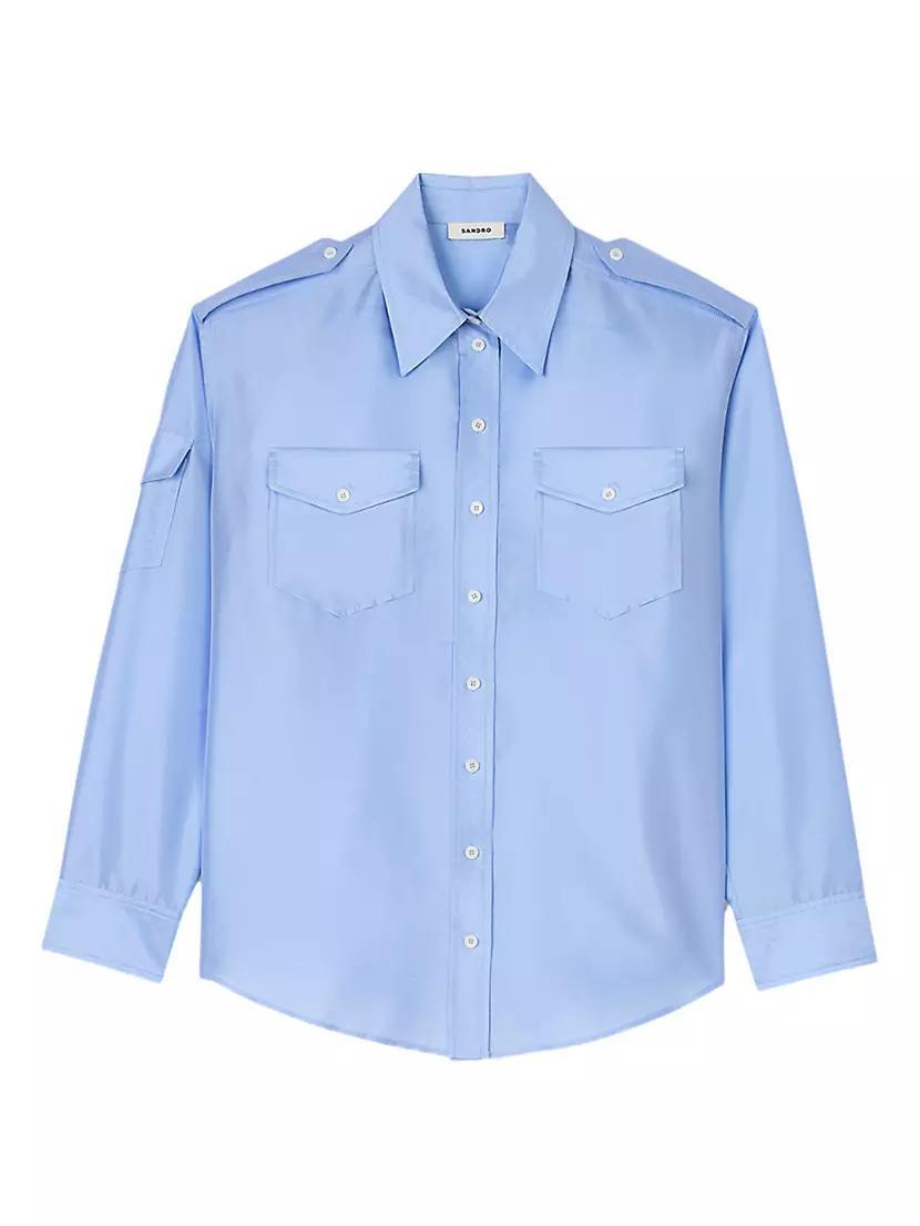 Loose Fit Satin Shirt product image