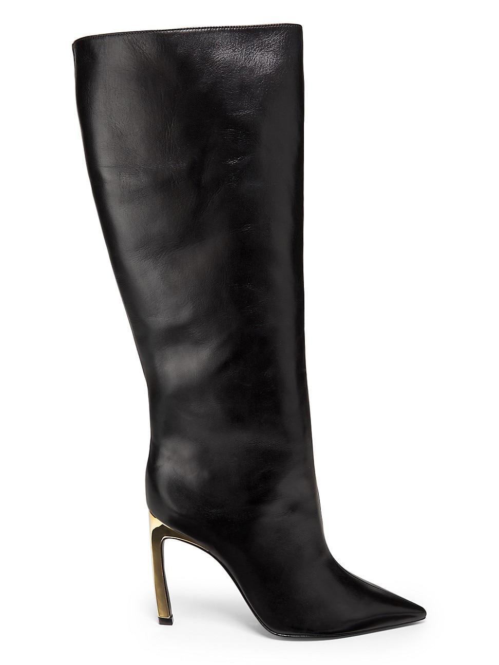 Womens Cate Curve 100MM Leather Boots Product Image