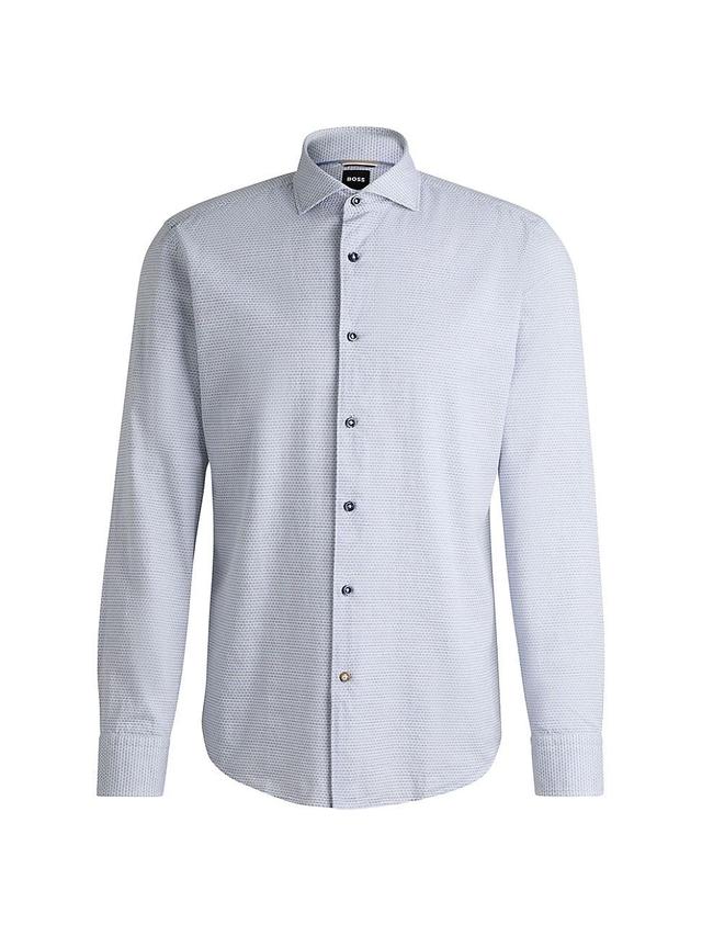 Mens Casual-Fit Shirt in Structured Cotton Product Image