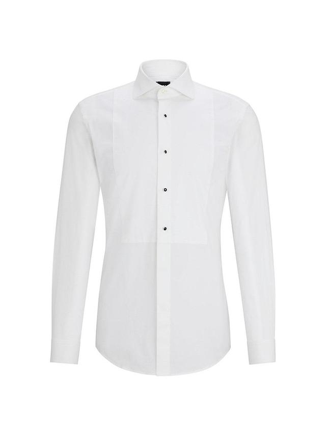 Mens Casual Fit Long Sleeved Shirt in Cotton Jersey Product Image