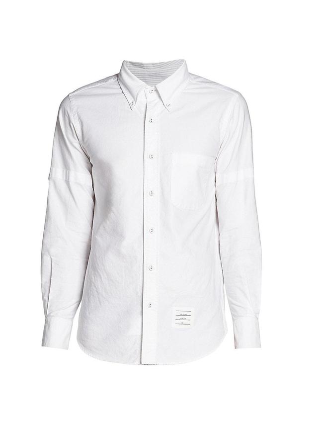 Mens Cotton Button-Down Shirt Product Image