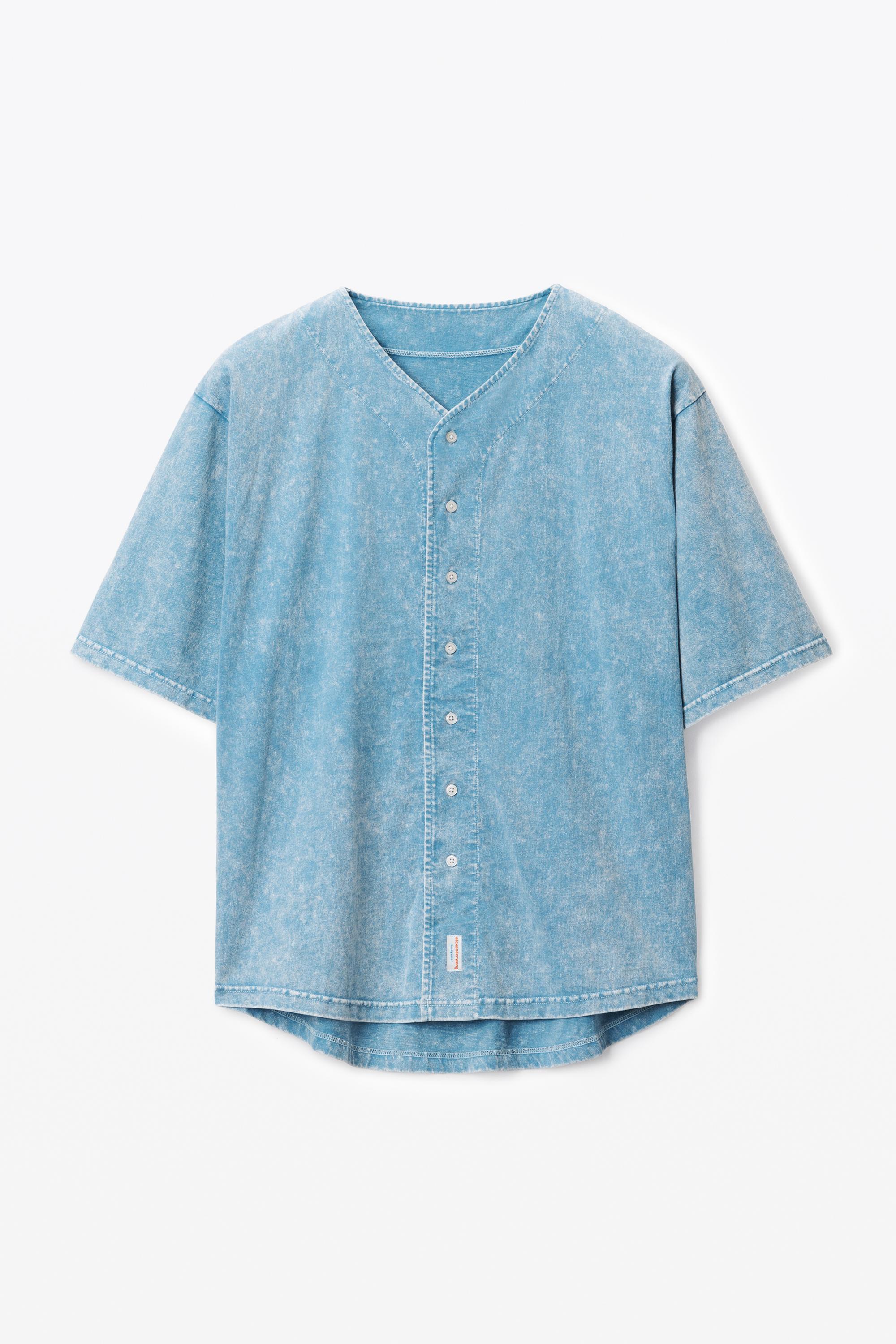 Oversized Baseball Shirt In Cotton Jersey Product Image