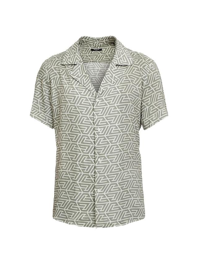 Mens Pyramid Monogram Pajama Shirt Product Image