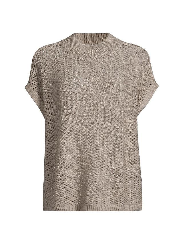 Womens Crochet Wool Top Product Image