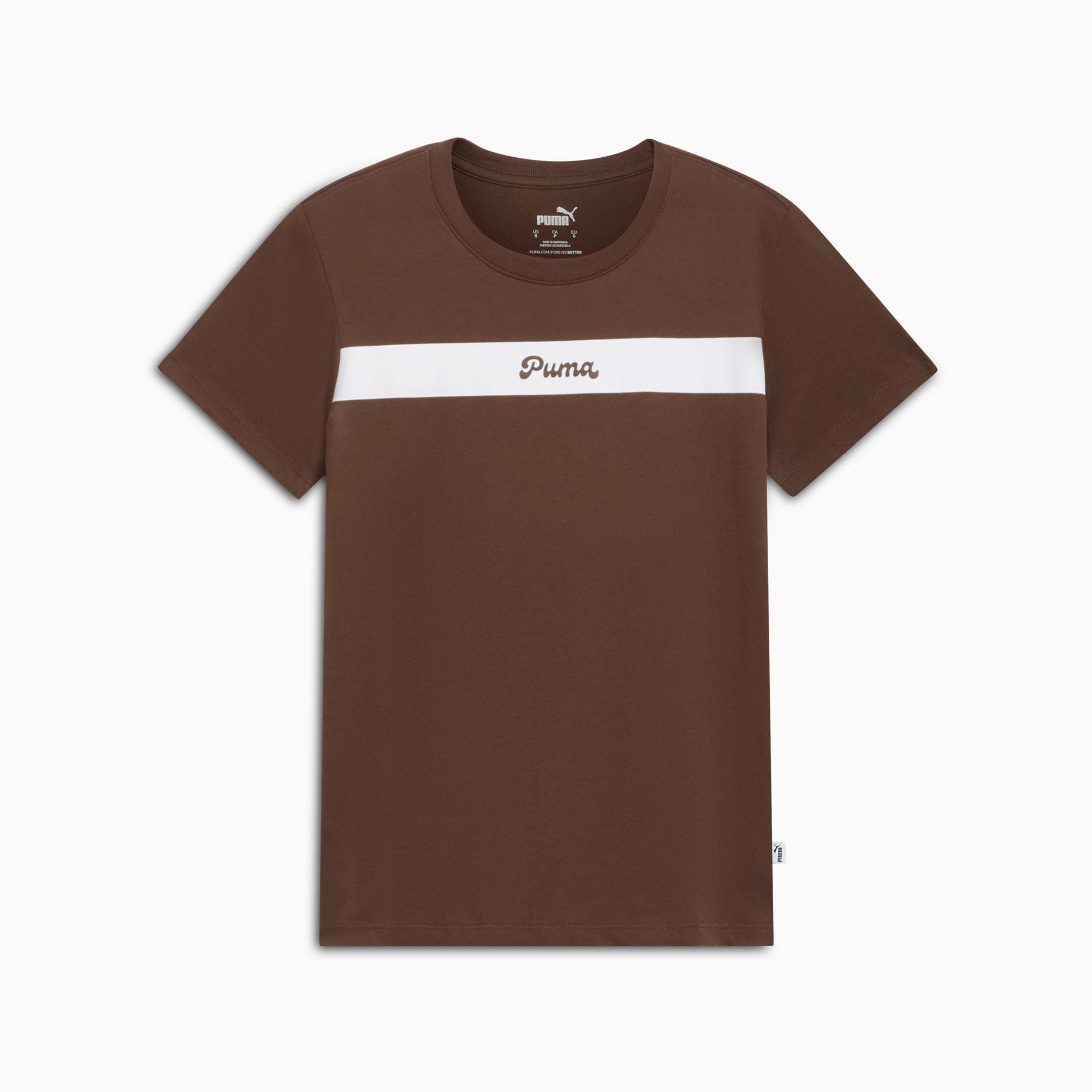 PUMA Upfront Line Logo Women's Tee Product Image