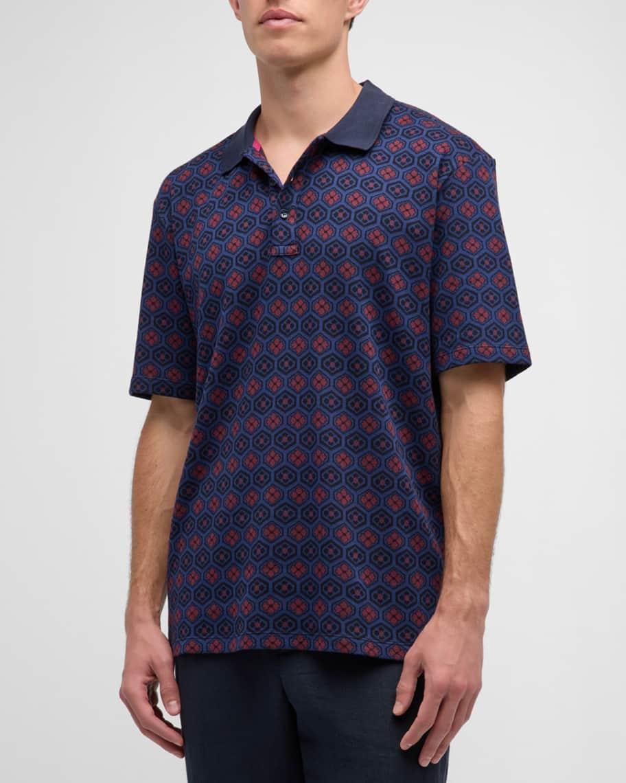 Mens Jacquard Polo Shirt Product Image