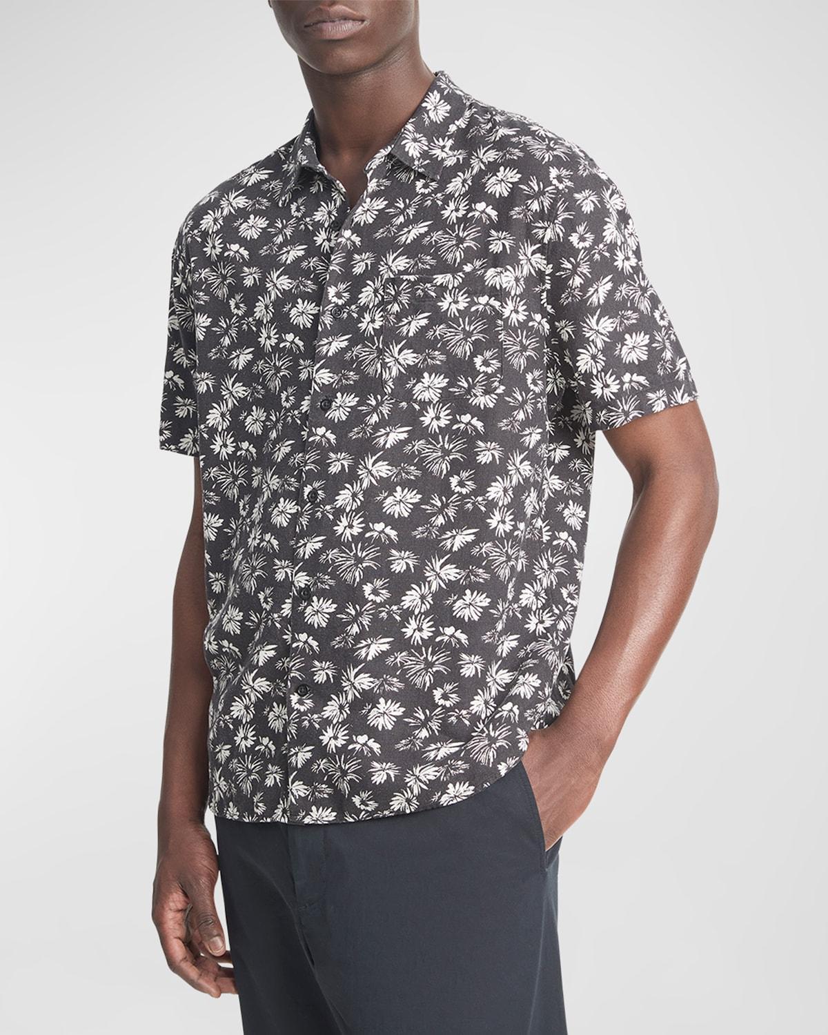 Mens Firework Floral Sport Shirt Product Image