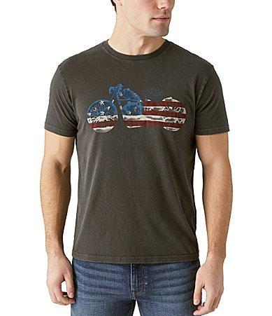 Lucky Brand Jeans Flag Bike Short-Sleeve Graphic T Product Image