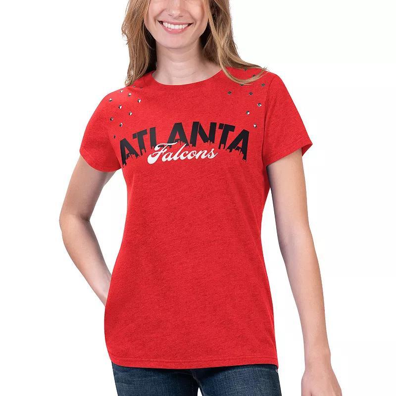 Womens G-III 4Her by Carl Banks Heathered Atlanta Falcons Main Game T-Shirt Product Image