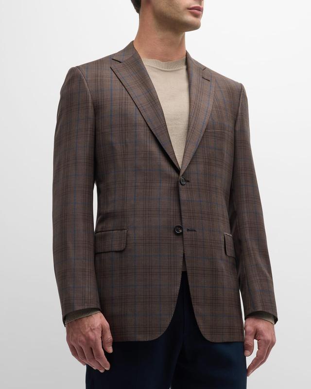 Mens Plaid Wool Sport Coat Product Image