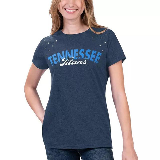 Womens G-III 4Her by Carl Banks Heathered Tennessee Titans Main Game T-Shirt Blue Product Image