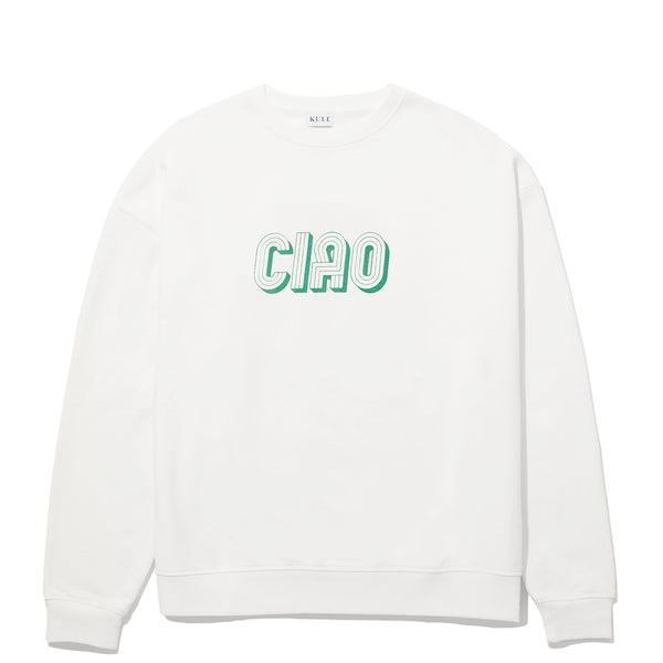 The Oversized CIAO Sweatshirt - Cream Product Image