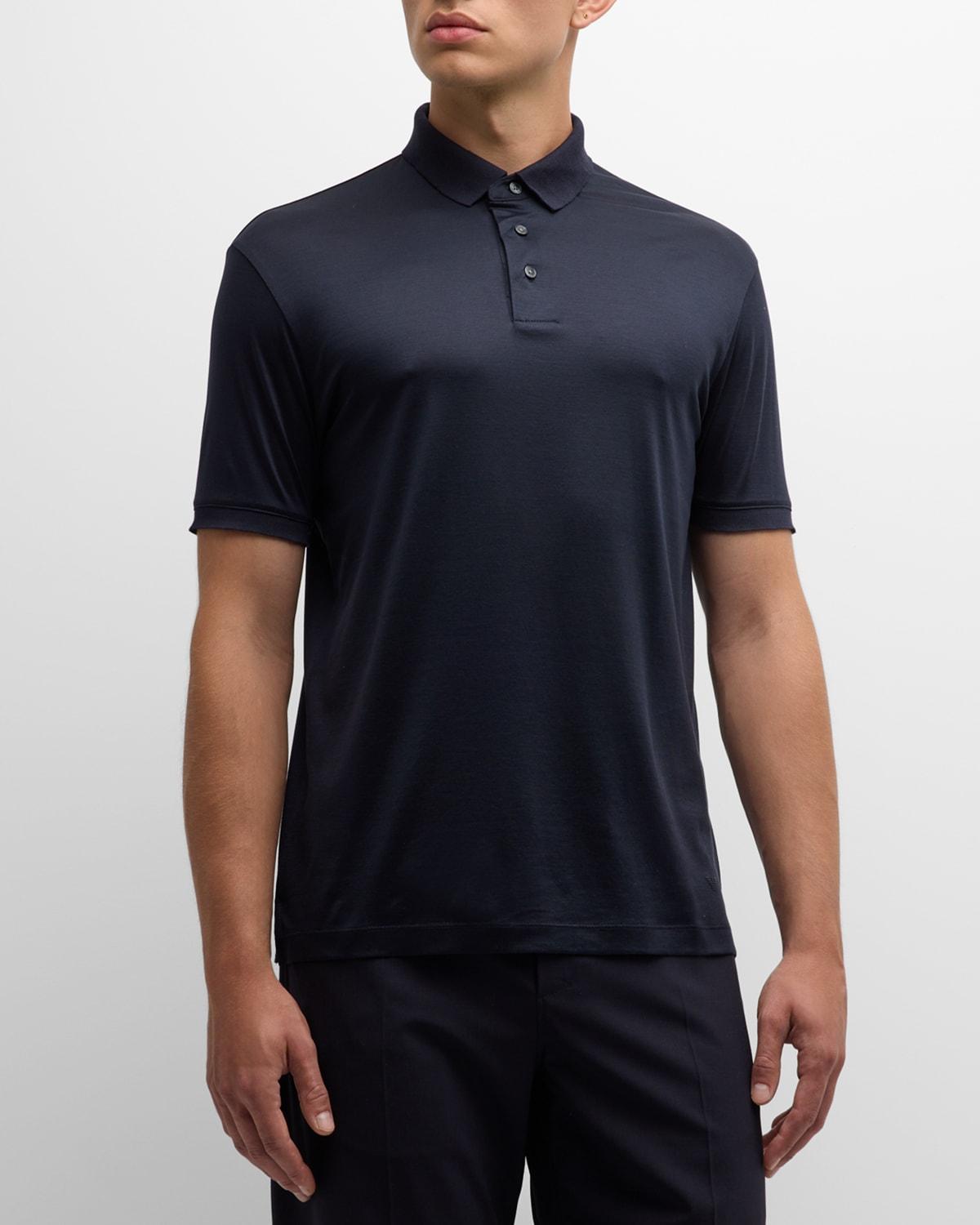 Men's Solid Polo Shirt Product Image