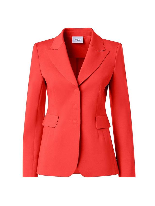 Womens Jersey Single-Breasted Blazer Product Image