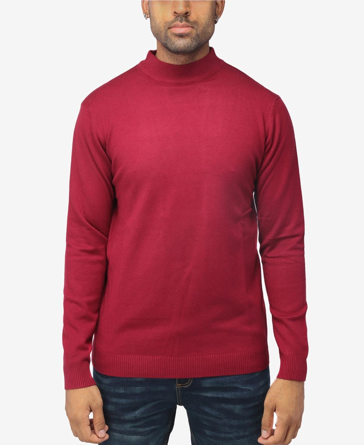 X-Ray Mens Basice Mock Neck Midweight Pullover Sweater Product Image