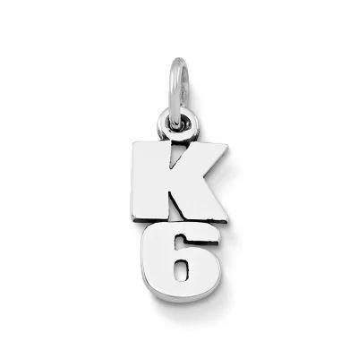 K Drop Number Charm Product Image