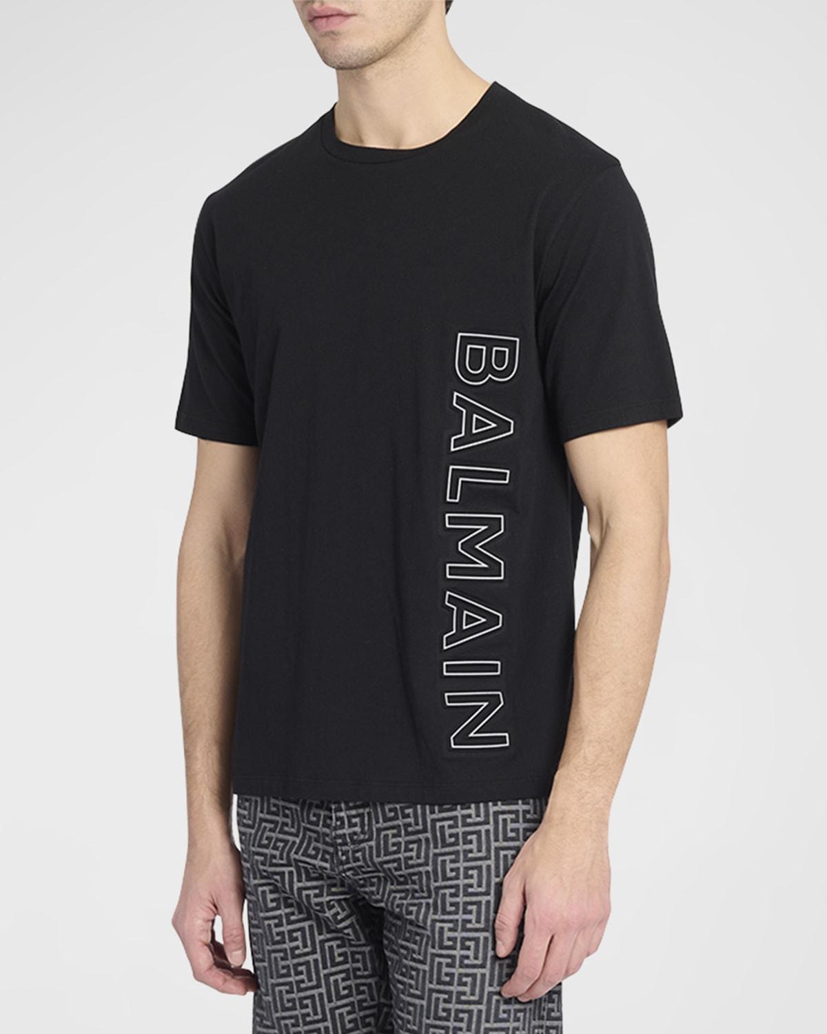 Balmain Reflective Logo Embossed T-Shirt Product Image