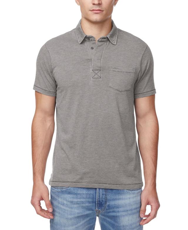 Buffalo David Bitton Mens Kasper Straight-Fit Textured Pocket Polo Shirt Product Image