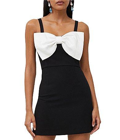 French Connection Whisper Bow Mini Dress Product Image