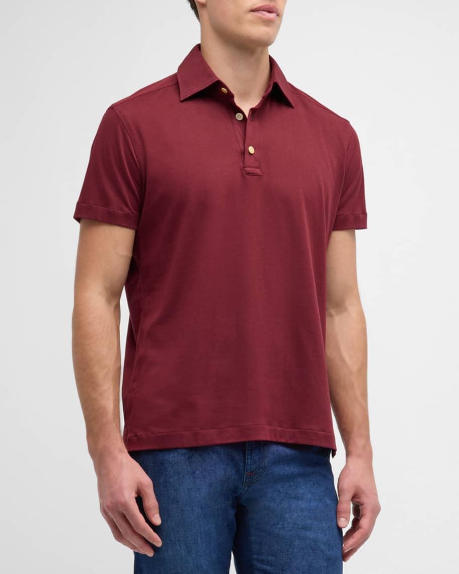 Mens Cotton Polo Shirt Product Image