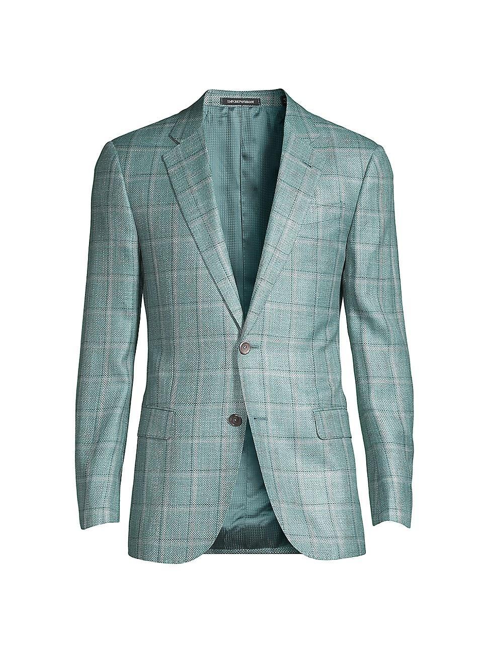 Mens Textured Windowpane Sport Coat Product Image