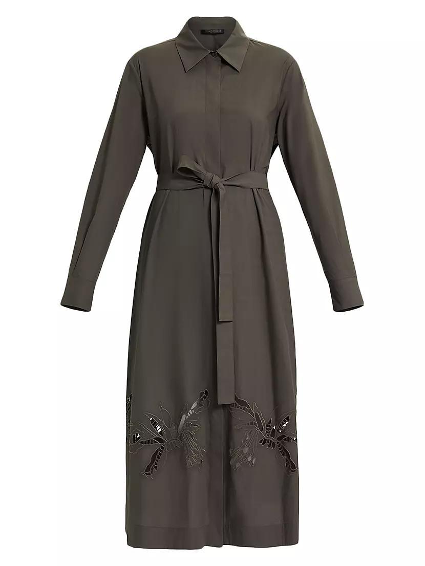 Plus Ghianda Embroidered Poplin Shirtdress product image