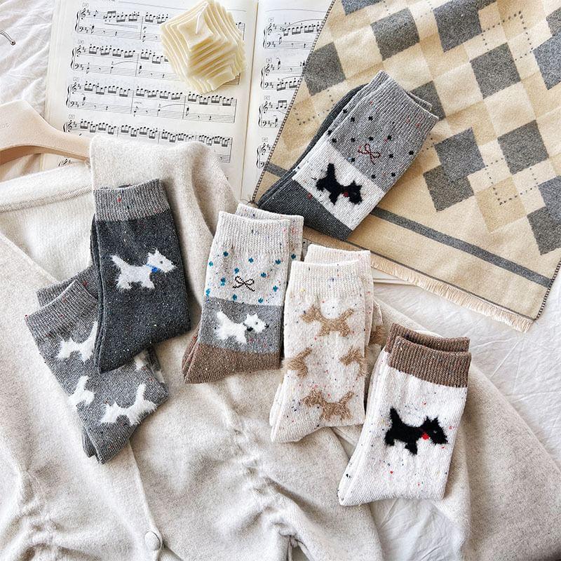 Dog Print Socks Product Image