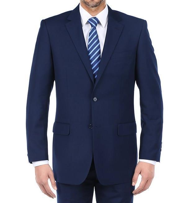 Vanderbilt Collection - Classic 2 Piece Suit 2 Buttons Regular Fit In Navy Product Image